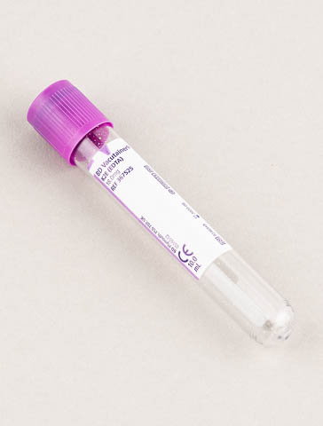 Vacutainer, EDTA, für EDTA-Blut oder EDTA-Plasma, 10 ml, violetter Stopfen