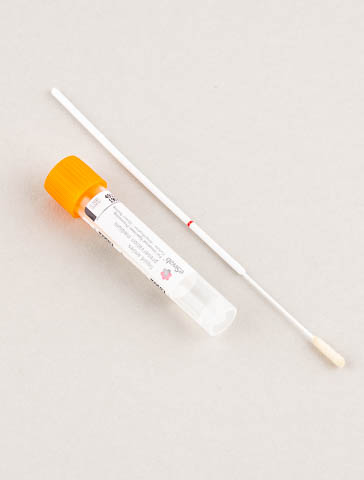 e-Swab mit dünnem Tupfer, orange (Kultur auf Bakerien und Pilze sowie molekularbiologische Erregernachweise auf Viren, Pilze, Bakterien inkl. Chlamydien und Mycoplasmen mittels PCR)<br> <br>